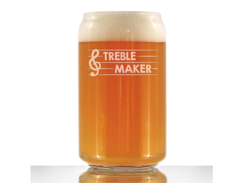 Treble Maker Beer Can Pint Glass - Funny Musician Gifts Bevvee