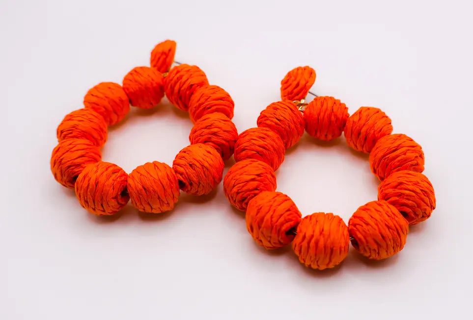 Tropical Sunset Hoop Earrings Maskup Corporation