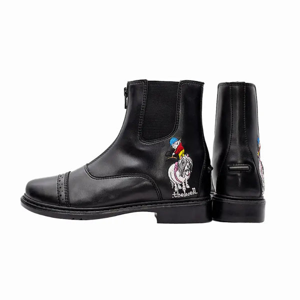 TuffRider Children's Thelwell Sweep Front Zip Paddock Boots JPC Equestrian