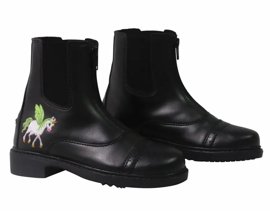 TuffRider Children's Unicorn Starter Front Zip Paddock Boots JPC Equestrian
