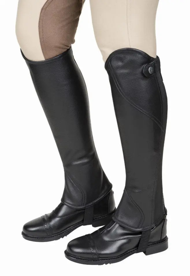 TuffRider Ladies Belmont Plus Leather Half Chaps JPC Equestrian