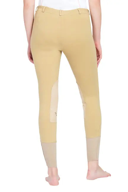 TuffRider Ladies Pull-On Knee Patch Breeches JPC Equestrian