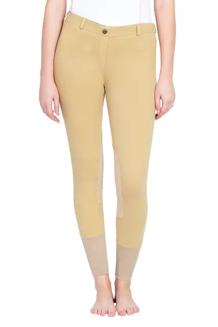 TuffRider Ladies Pull-On Knee Patch Breeches JPC Equestrian