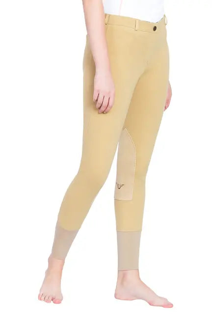 TuffRider Ladies Pull-On Knee Patch Breeches JPC Equestrian