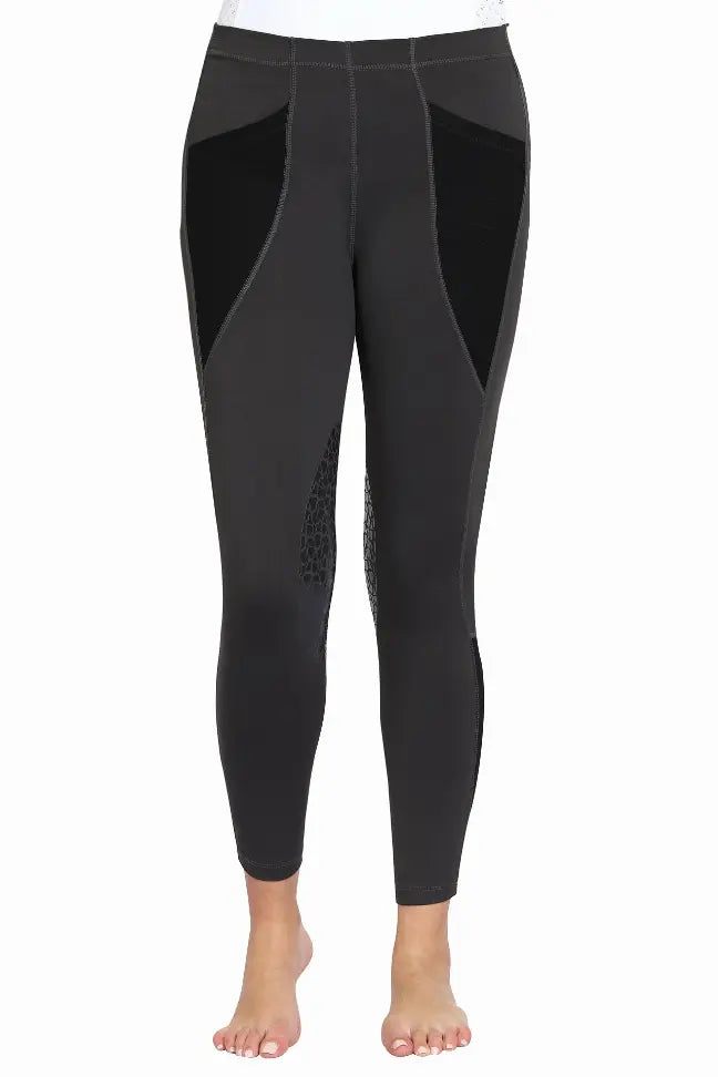 TuffRider Women Silicone Knee Patch Tatum Tights JPC Equestrian