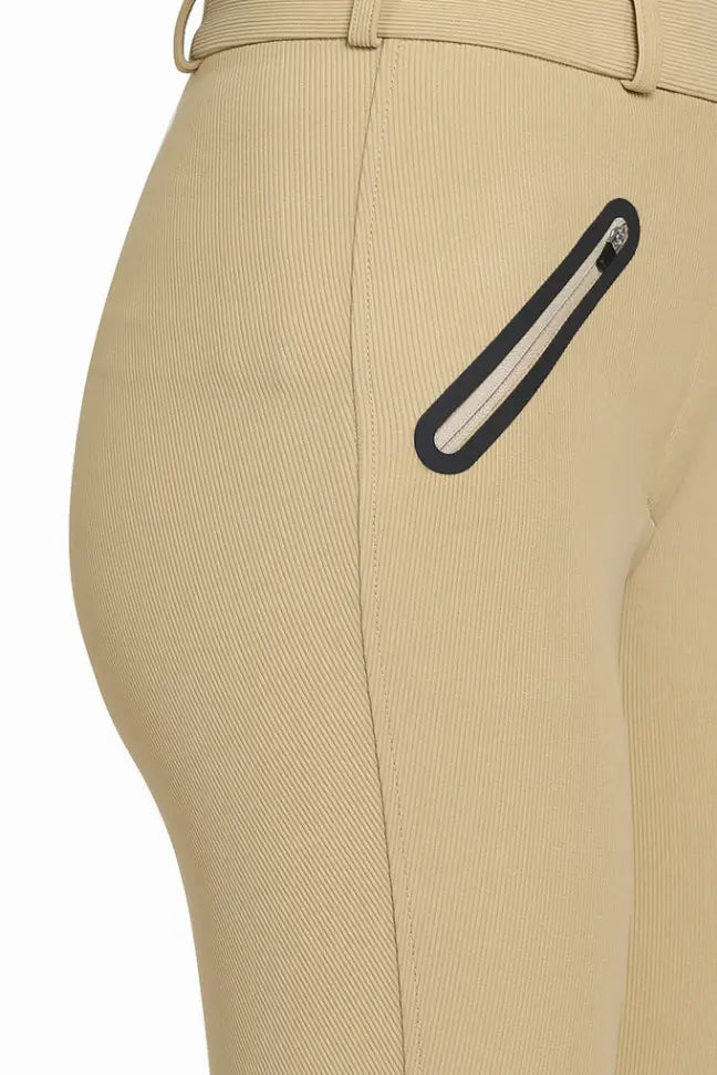 Tuffrider Tiffany Ribbed Breech With Silicone Knee Patch JPC Equestrian
