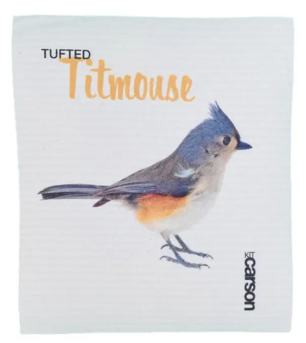 Tufted Titmouse Swedish Dishcloths Kit Carson
