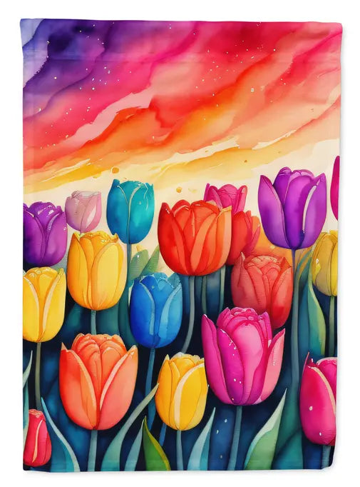 Tulips in Color Garden Flag Caroline's Treasures