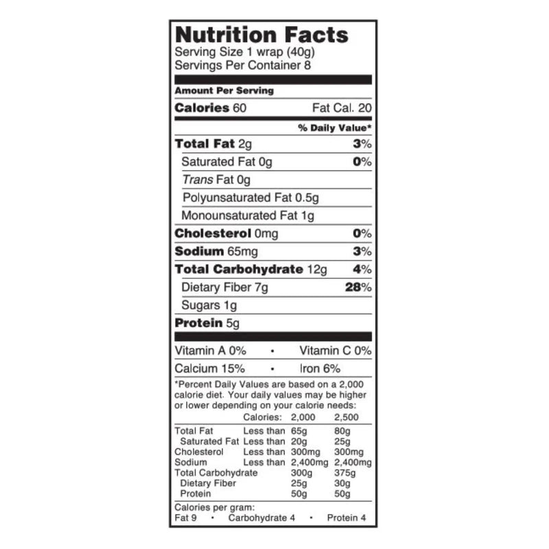 Tumaro's 8-inch 9 Grains And Seeds Carb Wise Wraps - Case Of 6 - 8 Ct Tumaro's