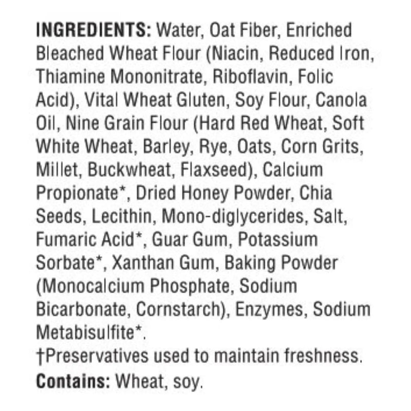 Tumaro's 8-inch 9 Grains And Seeds Carb Wise Wraps - Case Of 6 - 8 Ct Tumaro's