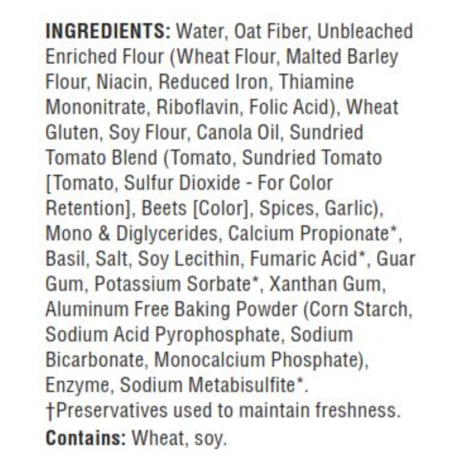 Tumaro's 8-inch Sundried Tomato Basil Carb Wise Wraps - Case Of 6 - 8 Ct Tumaro's