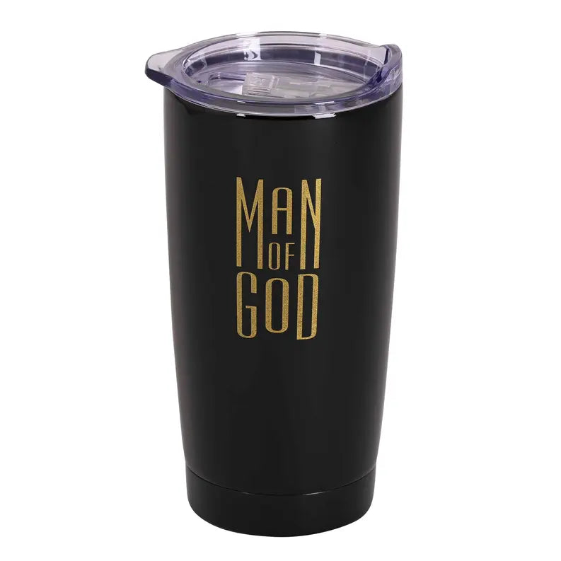 Tumbler Man Of God 20 oz Black Dicksons Inc