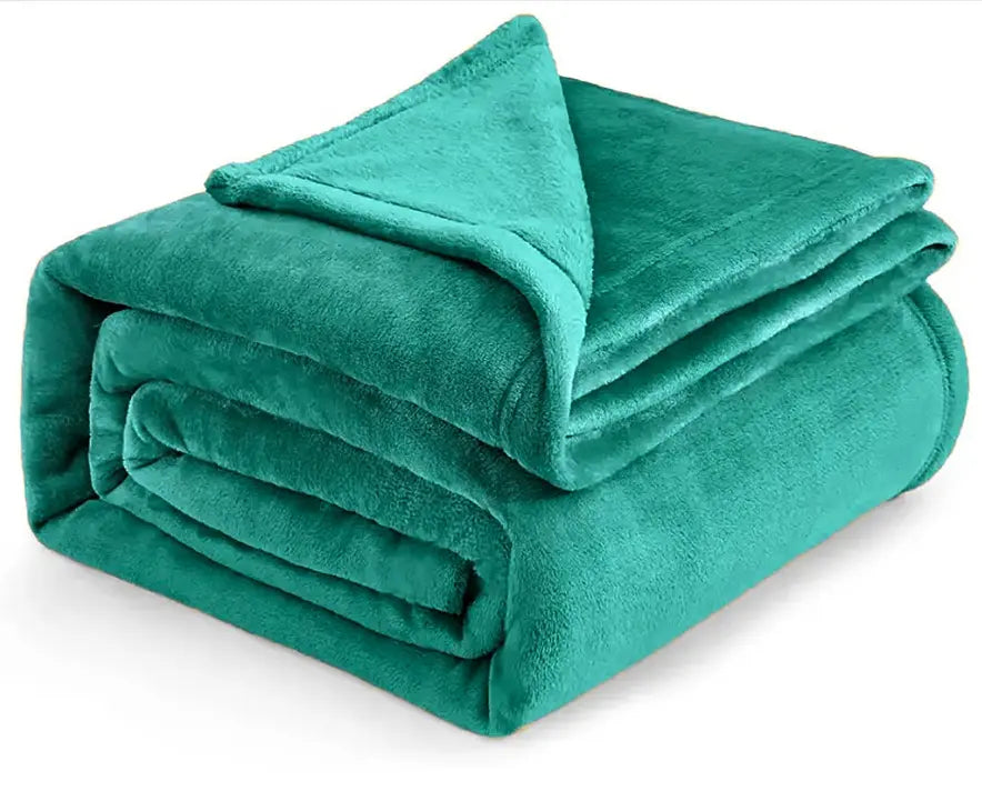 Turquoise Super Soft Plush Warm Cozy Bed Throw Blanket Home Mart Goods