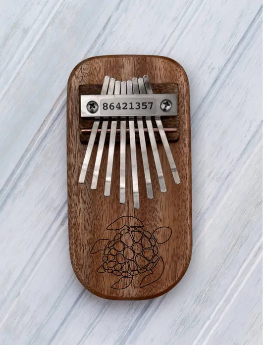 Turtle Engraved Thumb Piano Mountain Melodies
