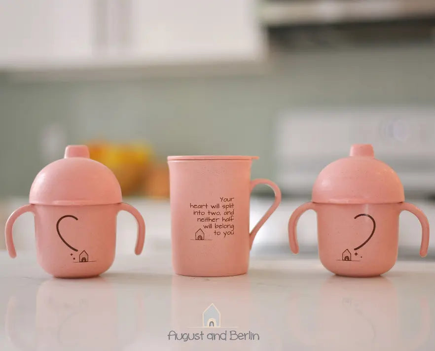 Twin-Mom Cups Gift Set- Heart August and Berlin