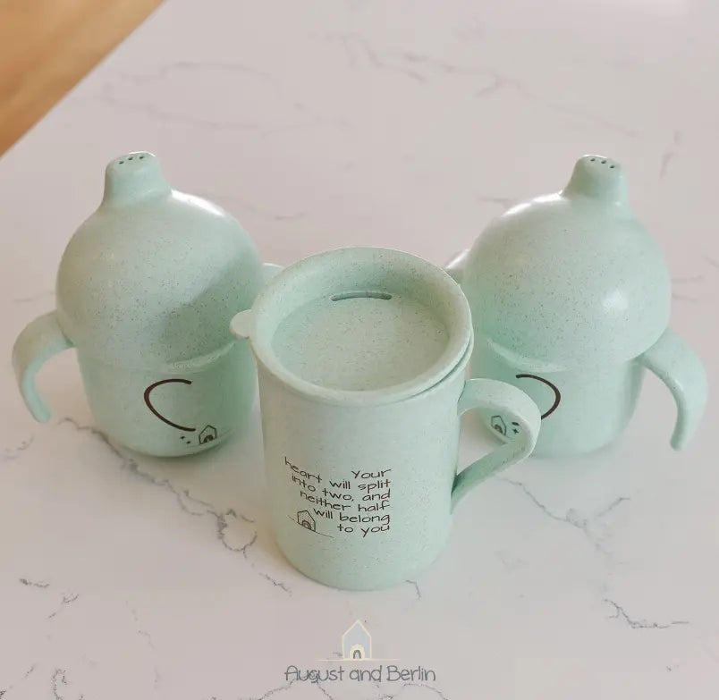 Twin-Mom Cups Gift Set- Heart August and Berlin