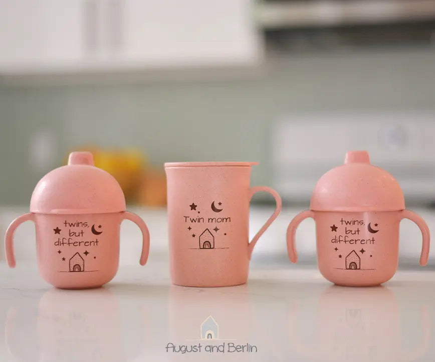 Twin-Mom Cups Gift Set- Twin's, but different August and Berlin