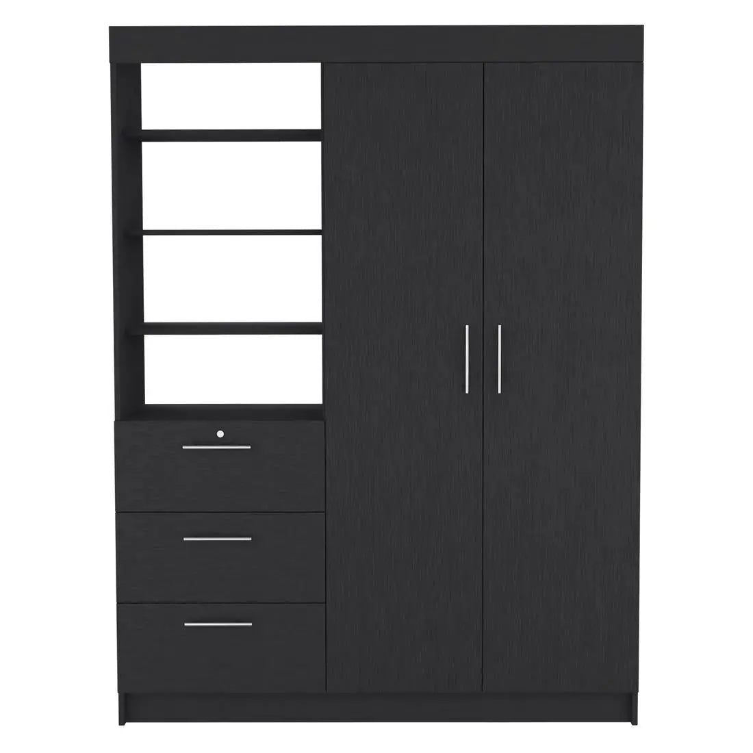 Two Piece Black Bedroom Set Homeroots Bed & Bath