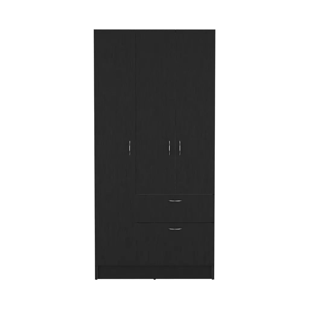 Two Piece Brown and Black Bedroom Set Homeroots Bed & Bath