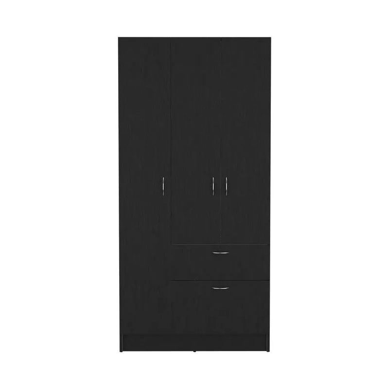 Two Piece Brown and Black Bedroom Set Homeroots Bed & Bath