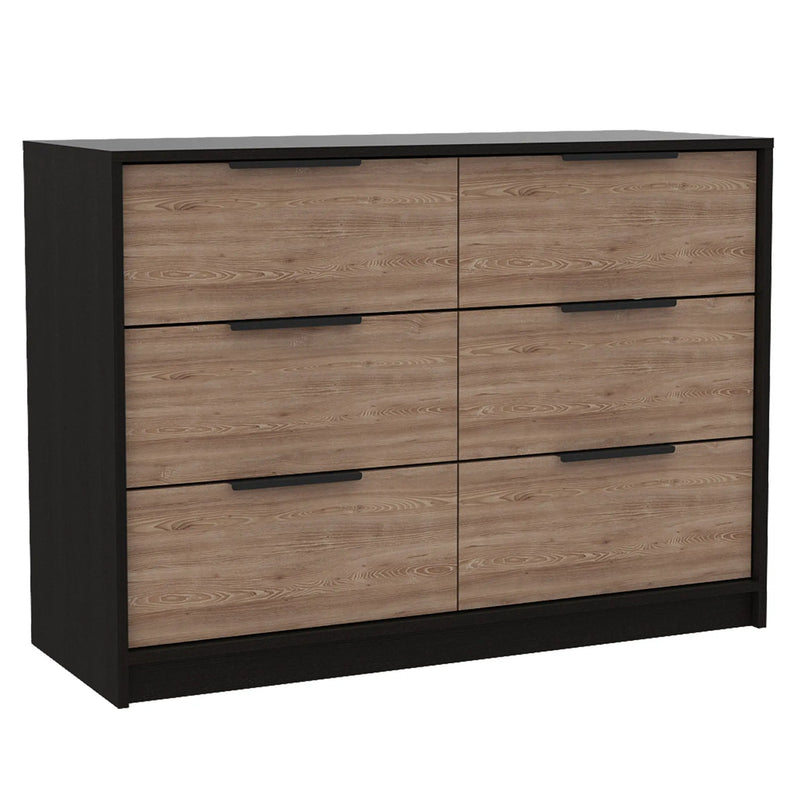 Two Piece Brown and Black Bedroom Set Homeroots Bed & Bath