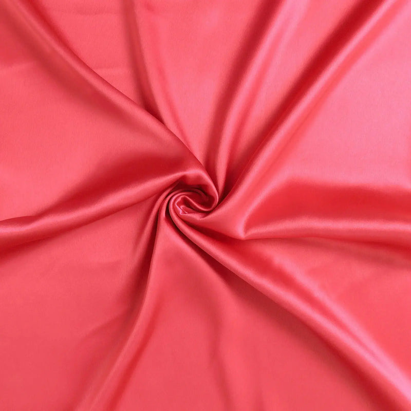 Two Piece Salmon Pink Dreamy Silky Satin Pillowcases Homeroots Bed & Bath