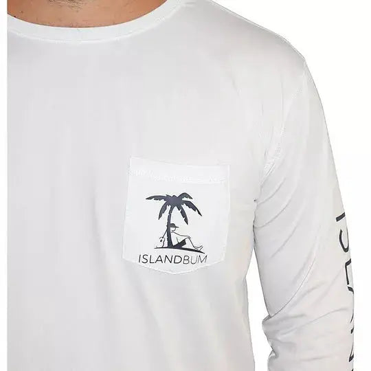 UPF 50 Men's Performance Pocket L/S Shirt Island Bum