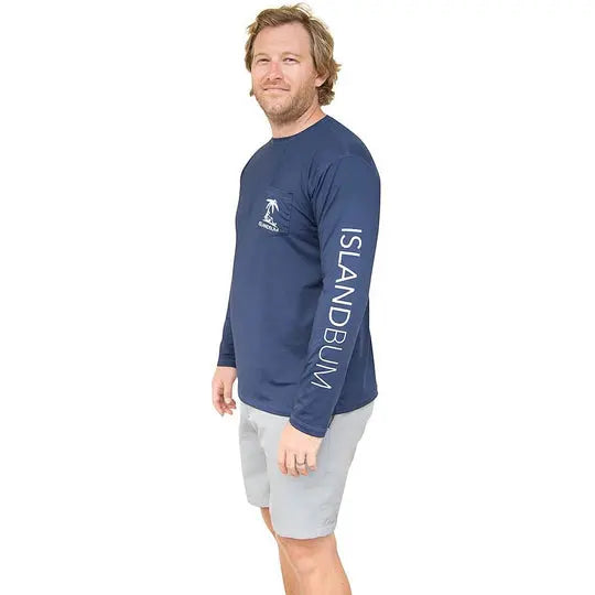 UPF 50 Men's Performance Pocket L/S Shirt Island Bum
