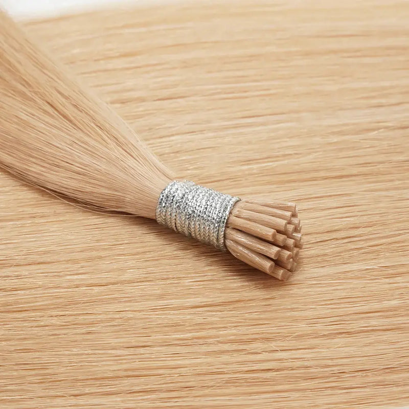 US STOCK Double Drawn I Tip Keratin Tips 100% Virgin Remy Human Hair Champagne Blonde Hair Color Chinese Hair No Customs GreatEagleInc
