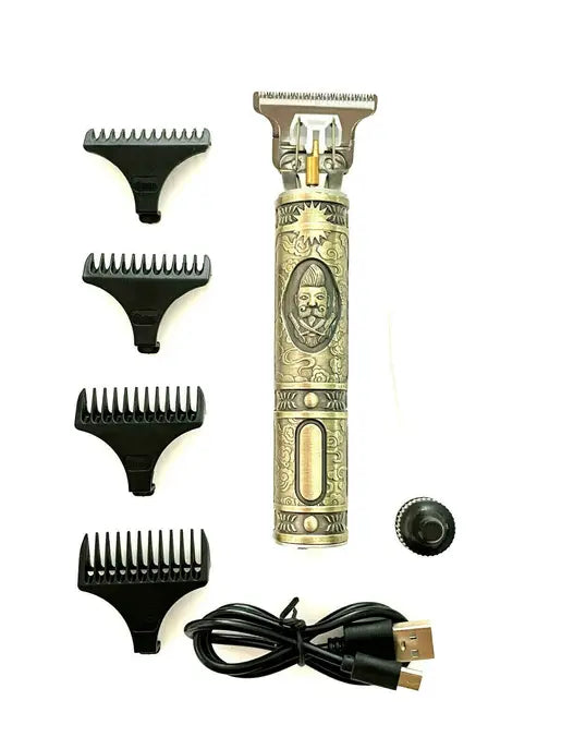 USB Rechargeable Hair Clipper Trimmer Shaving Styler + Barber Grooming Haircutting Scissors Gift Set Hashir Products