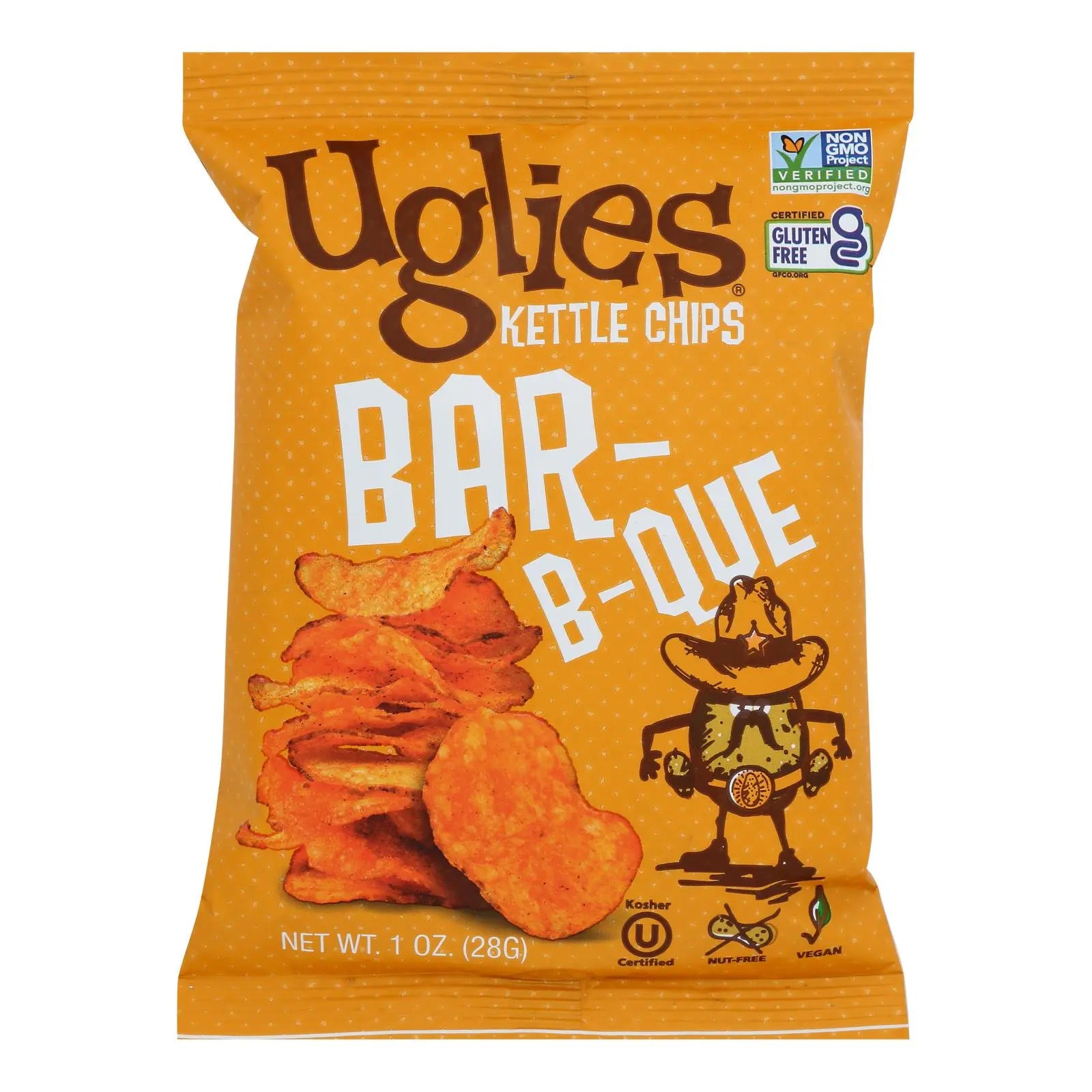 Uglies - Potato Chips Bbq- Case Of 32 - 1 Oz Uglies