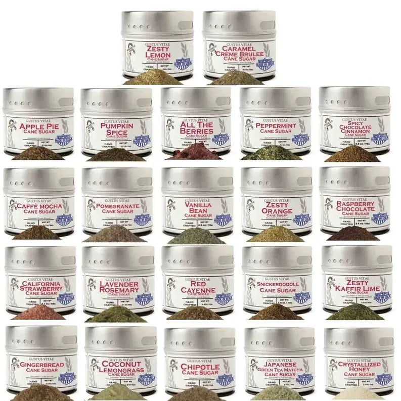 Ultimate Cane Sugars Collection - 22 Tins Gustus Vitae