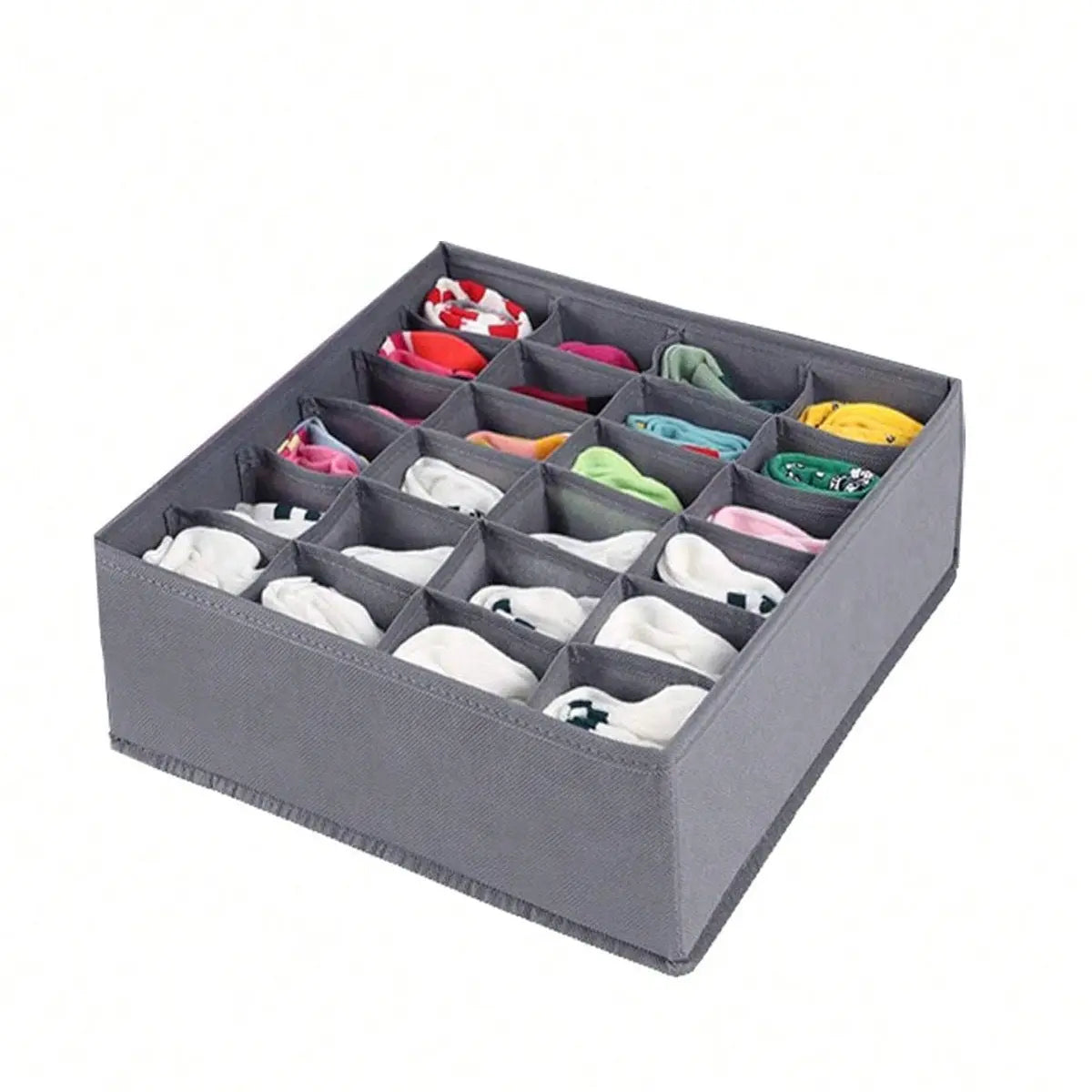 Underwear Compartmentalized Storage Box Four-Piece Set, Sock Storage Box, Fabric Home Storage, Bra Organizer, Multi-Compartment Classification Storage Box GreatEagleInc