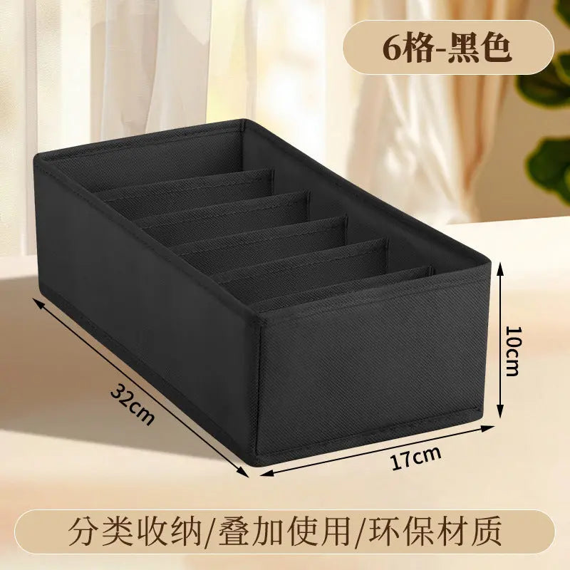 Underwear Compartmentalized Storage Box Four-Piece Set, Sock Storage Box, Fabric Home Storage, Bra Organizer, Multi-Compartment Classification Storage Box GreatEagleInc
