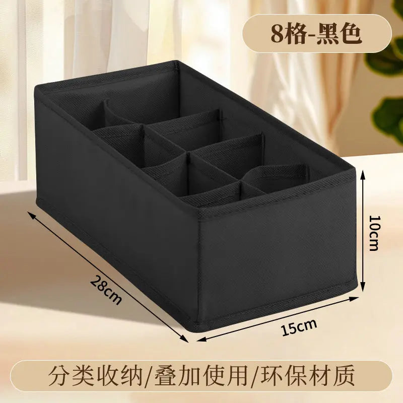 Underwear Compartmentalized Storage Box Four-Piece Set, Sock Storage Box, Fabric Home Storage, Bra Organizer, Multi-Compartment Classification Storage Box GreatEagleInc