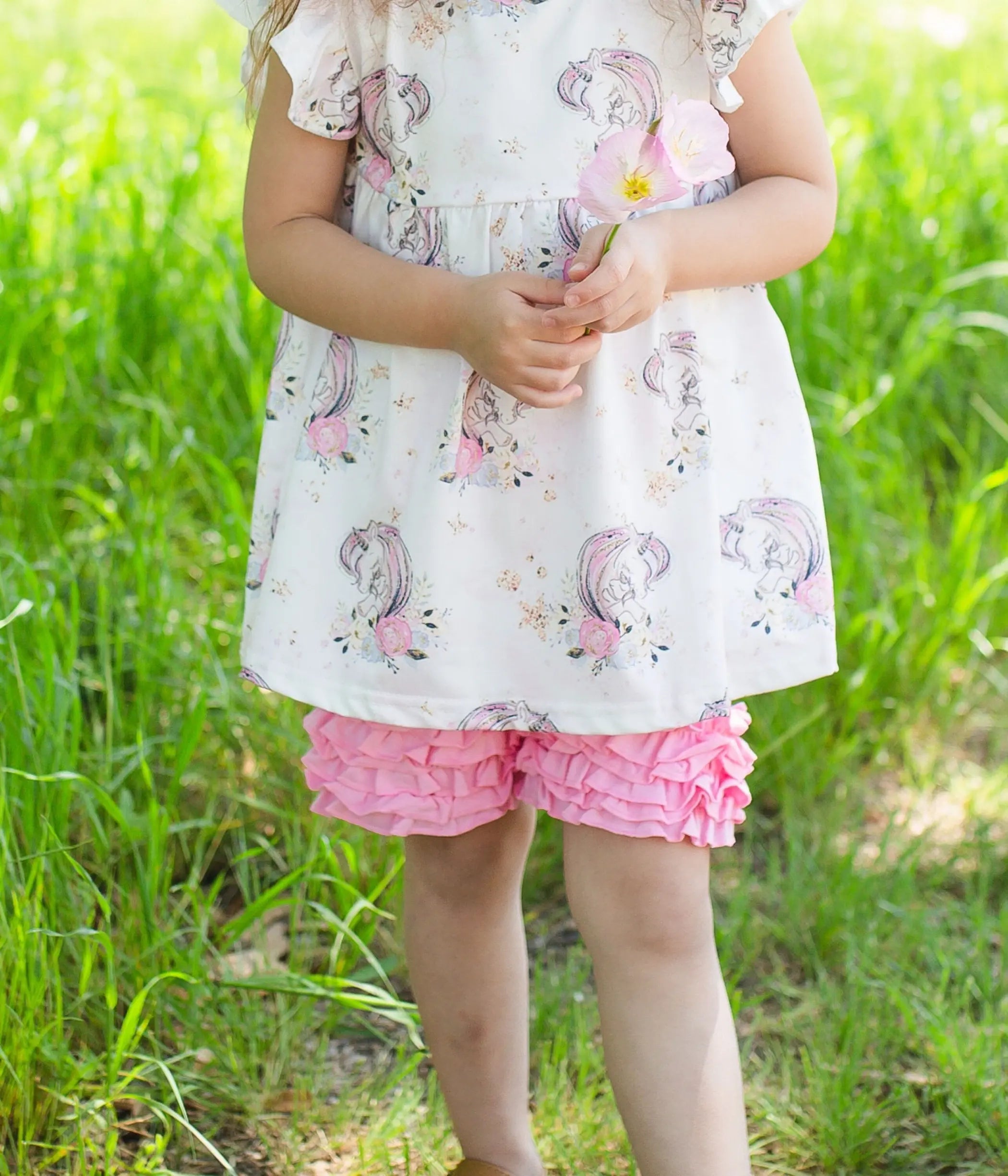 Unicorn outfit with ruffled pants Sell It LLC