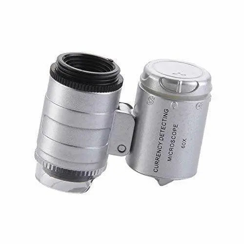 Universal Clip Type Loupe 60x Zoom Microscope Jewels Magnifier Zoom Led UX Light Hashir Products