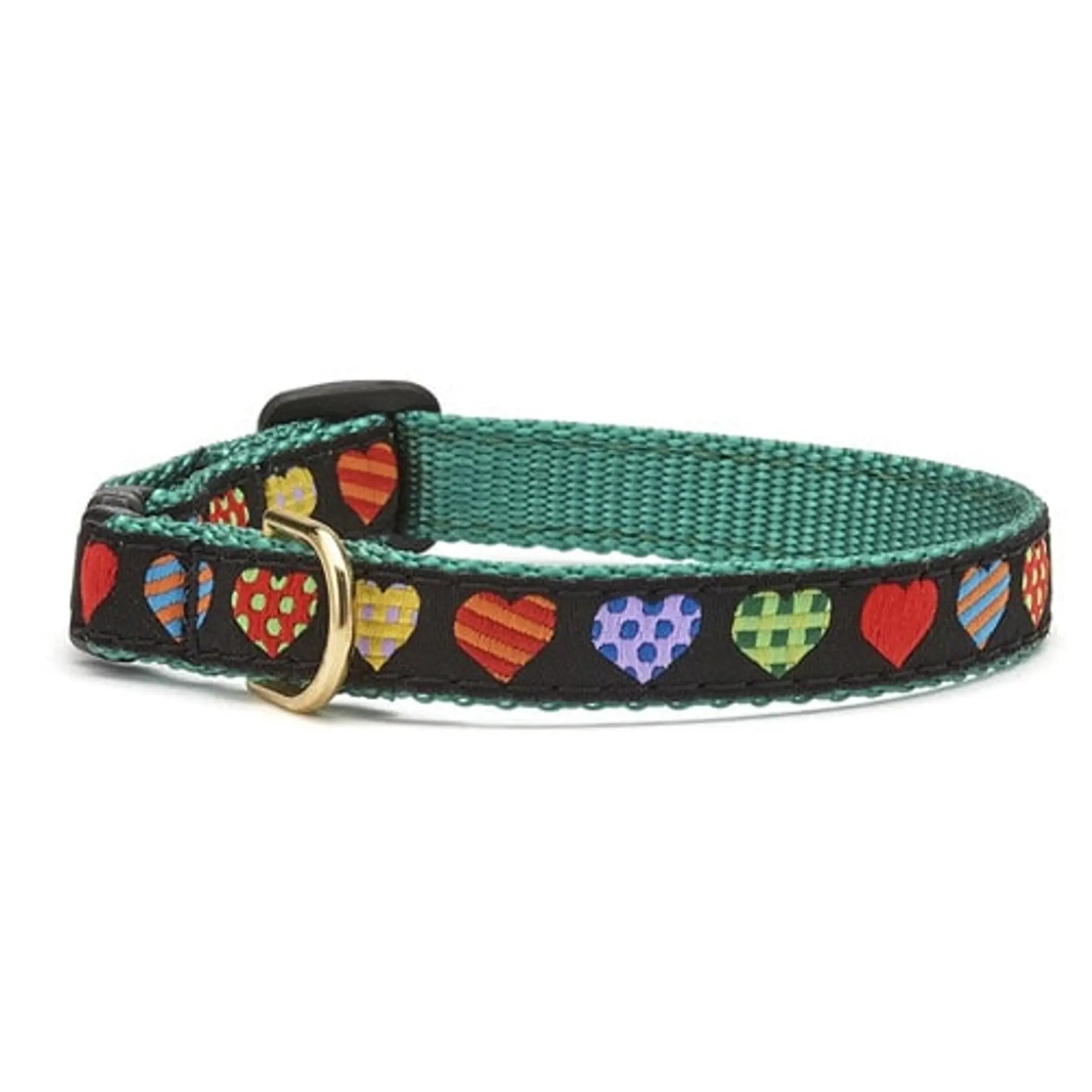 Up Country Colorful Hearts Cat Collar Up Country