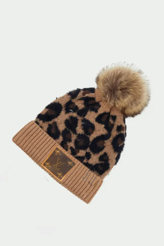 Up-Cycled Pom Knit Beanie Embellish
