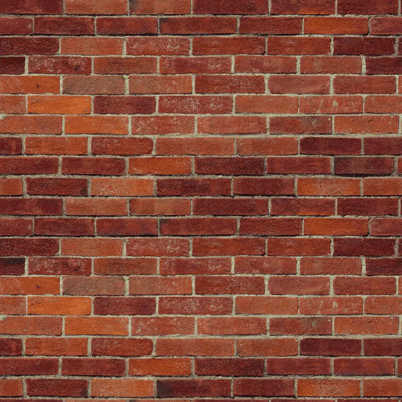 Red and brown textured brick wall background ideal for rustic decor and design projects.