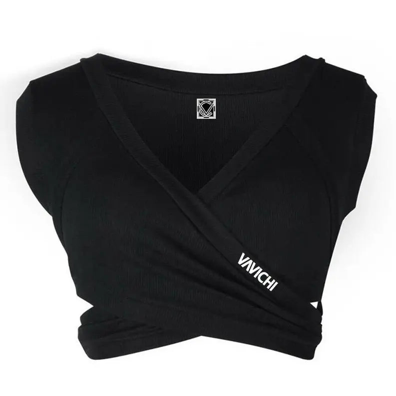 VaVichi Queens Cross Crop top VaVichi Clothiers