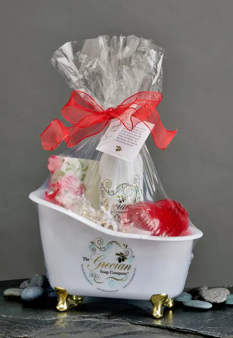 Valentine's Day Bathtub Gift Set Grecian Soap