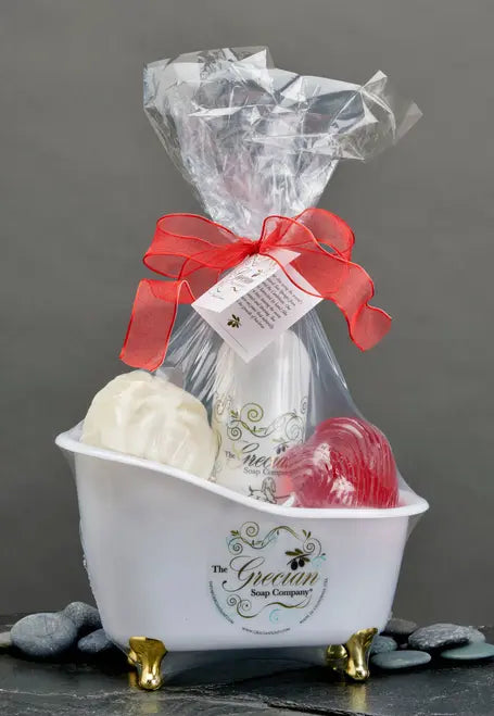 Valentine's Day Bathtub Gift Set Grecian Soap