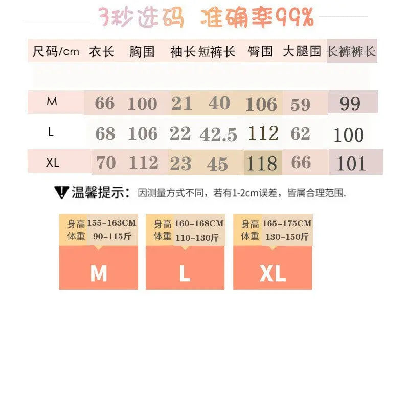 Various Style Spring and Summer Cotton Crepe Pajamas Sweet Three-Piece Short-Sleeved Trousers Spring and Autumn Loose Casual suit GreatEagleInc