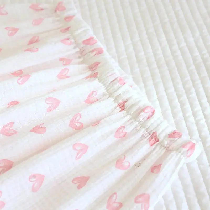 Various Style Spring and Summer Cotton Crepe Pajamas Sweet Three-Piece Short-Sleeved Trousers Spring and Autumn Loose Casual suit GreatEagleInc