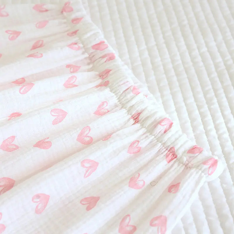 Various Style Spring and Summer Cotton Crepe Pajamas Sweet Three-Piece Short-Sleeved Trousers Spring and Autumn Loose Casual suit GreatEagleInc