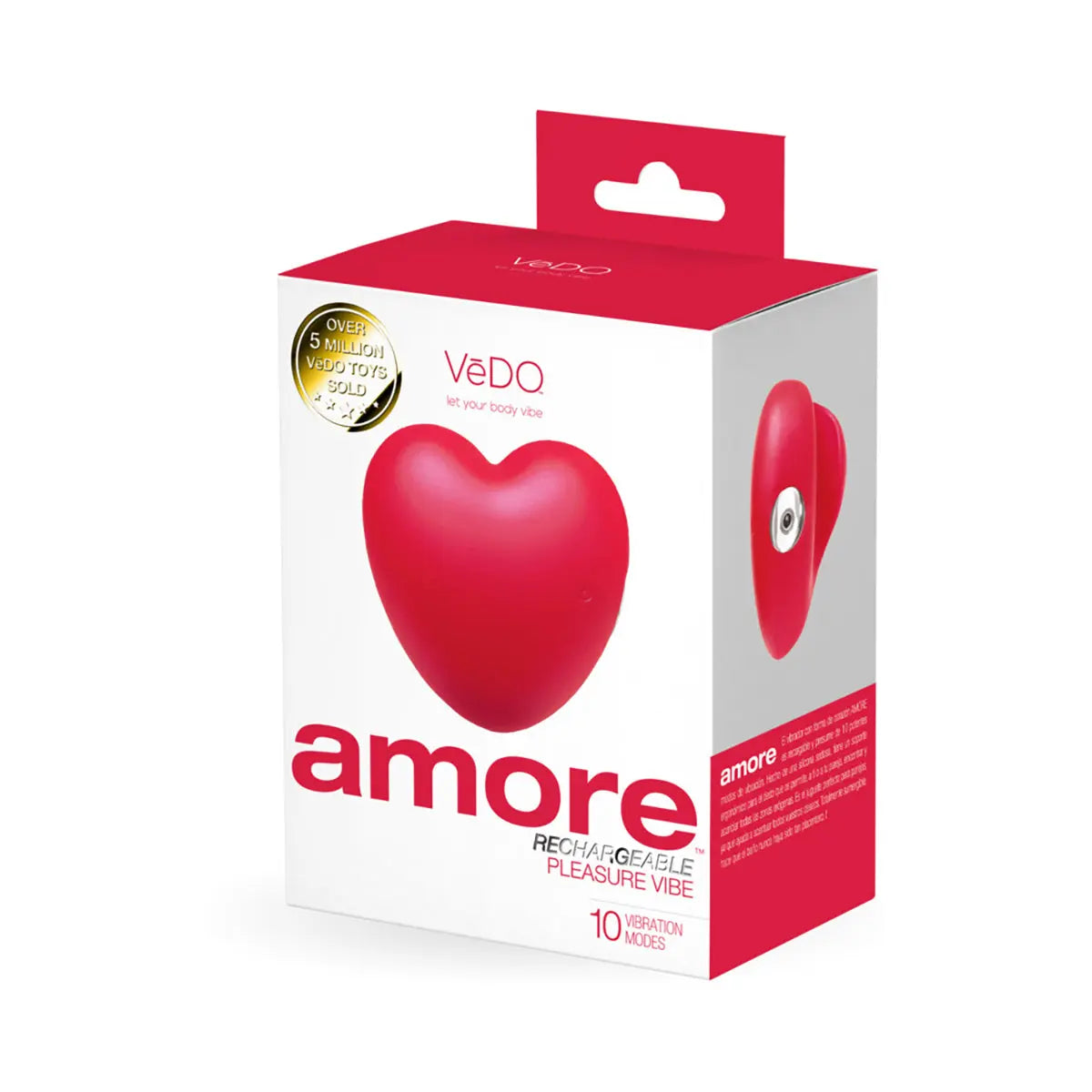 VeDO Amore Rechargeable Pleasure Vibe Red VeDO