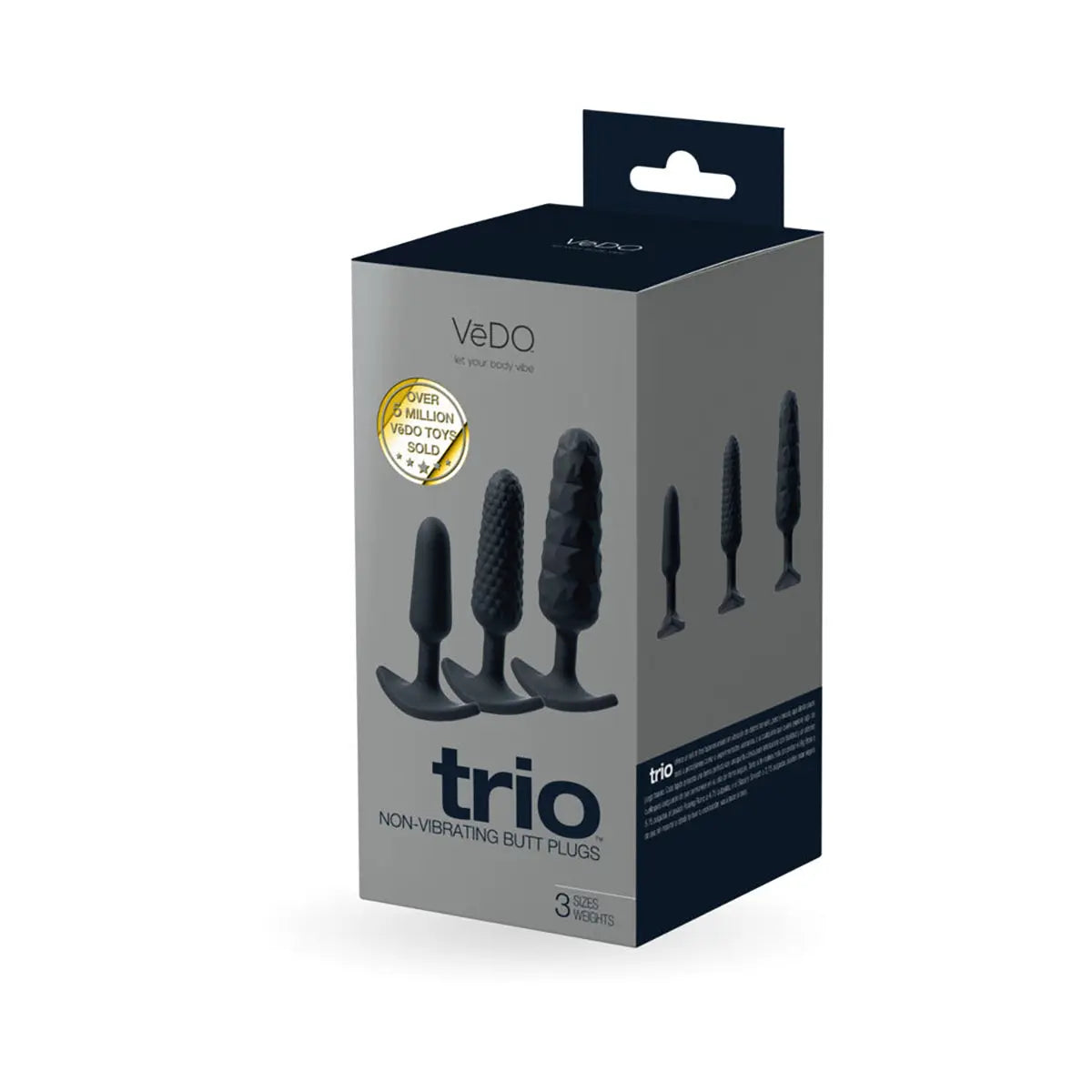 VeDO Trio Anal Plug Set Black VeDO