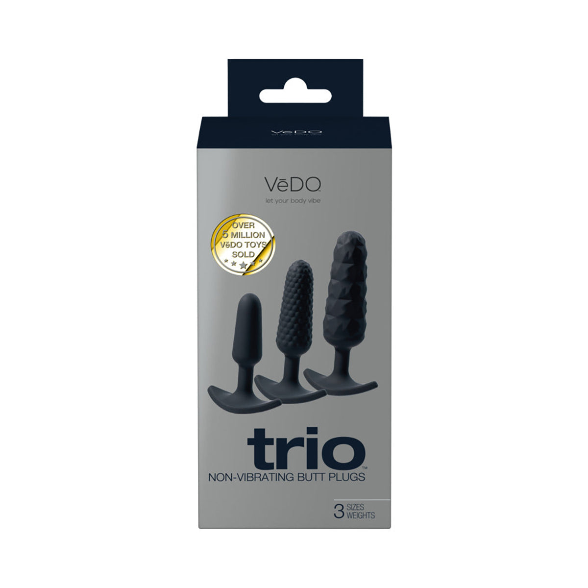 VeDO Trio Anal Plug Set Black VeDO