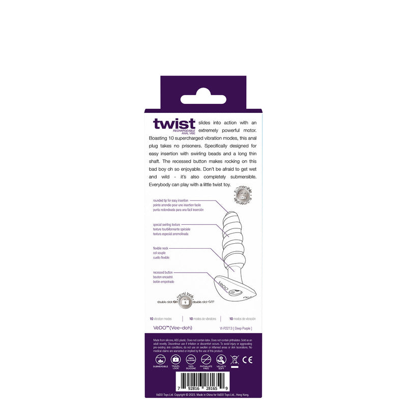 VeDO Twist Plug - Purple VeDO
